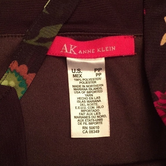 ANNE KLEIN Brown Floral Camisole Top Small (PP) - Picture 5 of 5